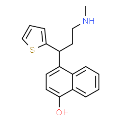 ChemSpider 2D Image | PARA-NAPHTHOL DULOXETINE | C18H19NOS