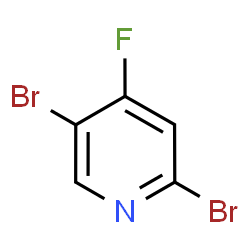 ChemSpider 2D Image | 2,5-Dibromo-4-fluoropyridine | C5H2Br2FN
