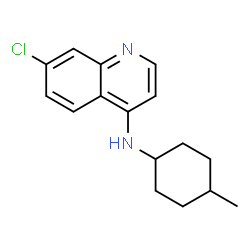 ChemSpider 2D Image | 7-Chloro-N-(4-methylcyclohexyl)-4-quinolinamine | C16H19ClN2