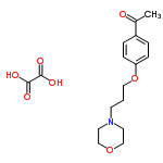 InChI=1/C15H21NO3.C2H2O4/c1-13(17)14-3-5-15(6-4-14)19-10-2-7-16-8-11-18-12-9-16;3-1(4)2(5)6/h3-6H,2,7-12H2,1H3;(H,3,4)(H,5,6)