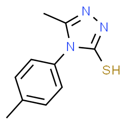 ChemSpider 2D Image | 5-Methyl-4-p-tolyl-4H-[1,2,4]triazole-3-thiol | C10H11N3S