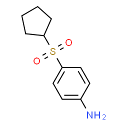 ChemSpider 2D Image | 4-(Cyclopentylsulfonyl)aniline | C11H15NO2S