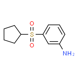 ChemSpider 2D Image | 3-(Cyclopentylsulfonyl)aniline | C11H15NO2S