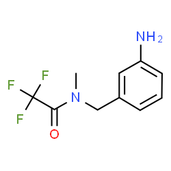 ChemSpider 2D Image | N-(3-Aminobenzyl)-2,2,2-trifluoro-N-methylacetamide | C10H11F3N2O