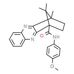 ChemSpider 2D Image | N-(4-Methoxyphenyl)-12,15,15-trimethyl-3,10-diazatetracyclo[10.2.1.0~2,11~.0~4,9~]pentadeca-2,4,6,8,10-pentaene-1-carboxamide | C24H25N3O2