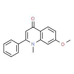 ChemSpider 2D Image | 7-Methoxy-1-methyl-2-phenyl-4(1H)-quinolinone | C17H15NO2