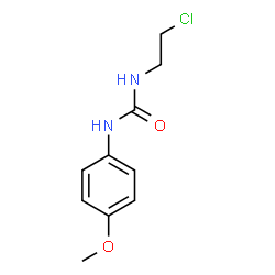 ChemSpider 2D Image | 1-(2-Chloroethyl)-3-(4-methoxyphenyl)urea | C10H13ClN2O2