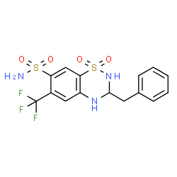 ChemSpider 2D Image | bendroflumethiazide | C15H14F3N3O4S2