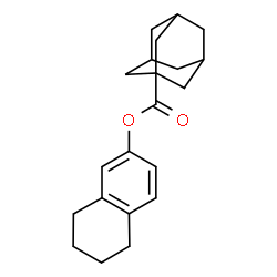 ChemSpider 2D Image | 5,6,7,8-Tetrahydro-2-naphthalenyl 1-adamantanecarboxylate | C21H26O2