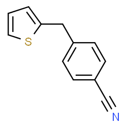 ChemSpider 2D Image | 4-(2-Thienylmethyl)benzonitrile | C12H9NS