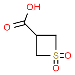 ChemSpider 2D Image | 3-Thietanecarboxylic acid 1,1-dioxide | C4H6O4S