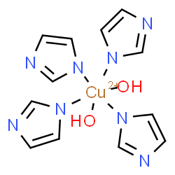 ChemSpider 2D Image | Dihydroxy(tetra-1H-imidazol-1-yl)copper(2+) | C12H14CuN8O2