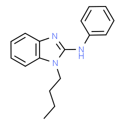 ChemSpider 2D Image | 1-Butyl-N-phenyl-1H-benzimidazol-2-amine | C17H19N3