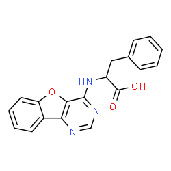 ChemSpider 2D Image | N-[1]Benzofuro[3,2-d]pyrimidin-4-ylphenylalanine | C19H15N3O3