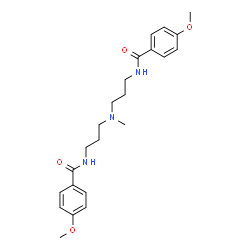 ChemSpider 2D Image | N,N'-[(Methylimino)di-3,1-propanediyl]bis(4-methoxybenzamide) | C23H31N3O4