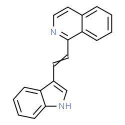 ChemSpider 2D Image | 1-[2-(1H-Indol-3-yl)vinyl]isoquinoline | C19H14N2