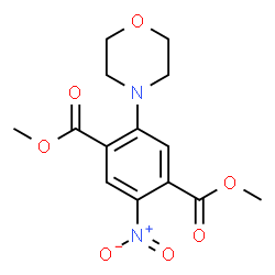 ChemSpider 2D Image | Dimethyl 2-(4-morpholinyl)-5-nitroterephthalate | C14H16N2O7