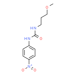 ChemSpider 2D Image | 1-(3-Methoxypropyl)-3-(4-nitrophenyl)urea | C11H15N3O4