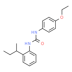 ChemSpider 2D Image | 1-(2-sec-Butylphenyl)-3-(4-ethoxyphenyl)urea | C19H24N2O2