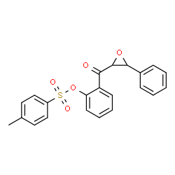 ChemSpider 2D Image | 2-[(3-Phenyl-2-oxiranyl)carbonyl]phenyl 4-methylbenzenesulfonate | C22H18O5S