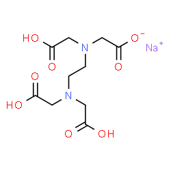 ChemSpider 2D Image | MONOSODIUM ETHYLENEDIAMINETETRAACETATE | C10H15N2NaO8