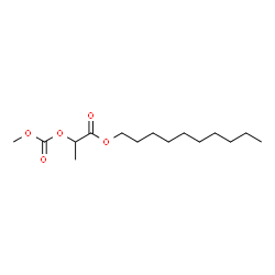 ChemSpider 2D Image | Decyl 2-[(methoxycarbonyl)oxy]propanoate | C15H28O5
