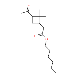 ChemSpider 2D Image | Hexyl (3-acetyl-2,2-dimethylcyclobutyl)acetate | C16H28O3