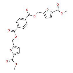 ChemSpider 2D Image | Bis{[5-(methoxycarbonyl)-2-furyl]methyl} terephthalate | C22H18O10