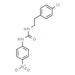 ChemSpider 2D Image | 1-[2-(4-Chlorophenyl)ethyl]-3-(4-nitrophenyl)urea | C15H14ClN3O3
