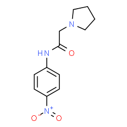 ChemSpider 2D Image | N-(4-Nitrophenyl)-1-pyrrolidineacetamide | C12H15N3O3