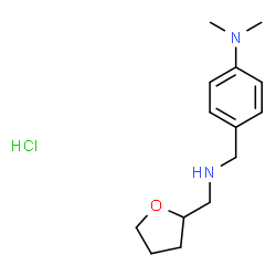 ChemSpider 2D Image | N,N-dimethyl-4-{[(oxolan-2-ylmethyl)amino]methyl}aniline hydrochloride | C14H23ClN2O
