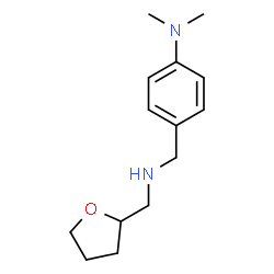 ChemSpider 2D Image | N,N-Dimethyl-4-{[(tetrahydro-2-furanylmethyl)amino]methyl}aniline | C14H22N2O