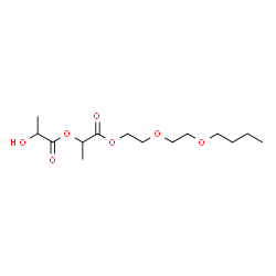 ChemSpider 2D Image | 1-[2-(2-Butoxyethoxy)ethoxy]-1-oxo-2-propanyl 2-hydroxypropanoate | C14H26O7