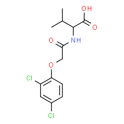 ChemSpider 2D Image | N-[(2,4-Dichlorophenoxy)acetyl]valine | C13H15Cl2NO4