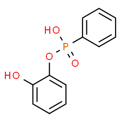 ChemSpider 2D Image | 2-Hydroxyphenyl hydrogen phenylphosphonate | C12H11O4P
