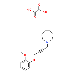 ChemSpider 2D Image | 1-[4-(2-Methoxyphenoxy)-2-butyn-1-yl]azepane ethanedioate (1:1) | C19H25NO6