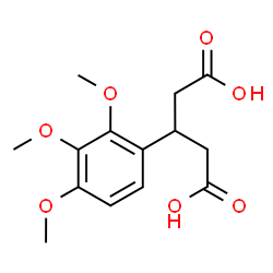 ChemSpider 2D Image | 3-(2,3,4-Trimethoxyphenyl)pentanedioic acid | C14H18O7