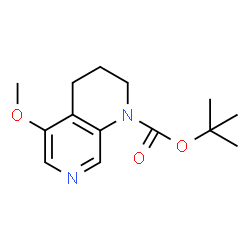 ChemSpider 2D Image | tert-Butyl 5-methoxy-3,4-dihydro-1,7-naphthyridine-1(2H)-carboxylate | C14H20N2O3