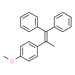 ChemSpider 2D Image | P-(1-METHYL-2,2-DIPHENYLVINYL)ANISOLE | C22H20O