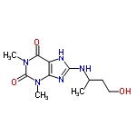 InChI=1/C11H17N5O3/c1-6(4-5-17)12-10-13-7-8(14-10)15(2)11(19)16(3)9(7)18/h6,17H,4-5H2,1-3H3,(H2,12,13,14)