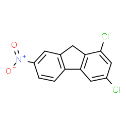 ChemSpider 2D Image | 1,3-Dichloro-7-nitro-9H-fluorene | C13H7Cl2NO2