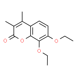 ChemSpider 2D Image | 7,8-Diethoxy-3,4-dimethyl-2H-chromen-2-one | C15H18O4