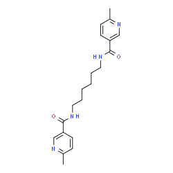 ChemSpider 2D Image | N,N'-1,6-Hexanediylbis(6-methylnicotinamide) | C20H26N4O2