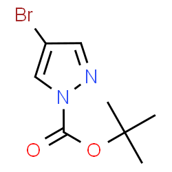 ChemSpider 2D Image | 1-Boc-4-bromopyrazole | C8H11BrN2O2