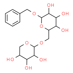 ChemSpider 2D Image | Benzyl 6-O-pentopyranosylhexopyranoside | C18H26O10