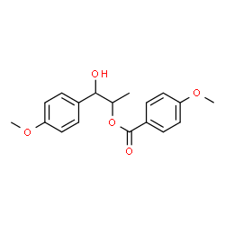 ChemSpider 2D Image | 1-Hydroxy-1-(4-methoxyphenyl)-2-propanyl 4-methoxybenzoate | C18H20O5