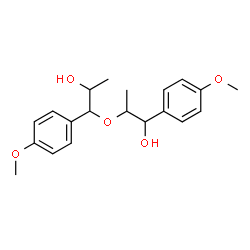 ChemSpider 2D Image | 2-[2-Hydroxy-1-(4-methoxyphenyl)propoxy]-1-(4-methoxyphenyl)-1-propanol | C20H26O5