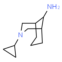 ChemSpider 2D Image | 3-Cyclopropyl-3-azabicyclo[3.3.1]nonan-9-amine | C11H20N2