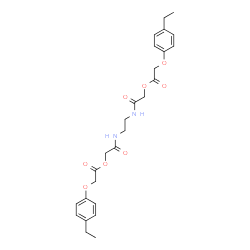 ChemSpider 2D Image | 1,2-Ethanediylbis(imino-2-oxo-2,1-ethanediyl) bis[(4-ethylphenoxy)acetate] | C26H32N2O8
