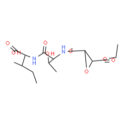 ChemSpider 2D Image | N-{[3-(Ethoxycarbonyl)-2-oxiranyl]carbonyl}threonylisoleucine | C16H26N2O8